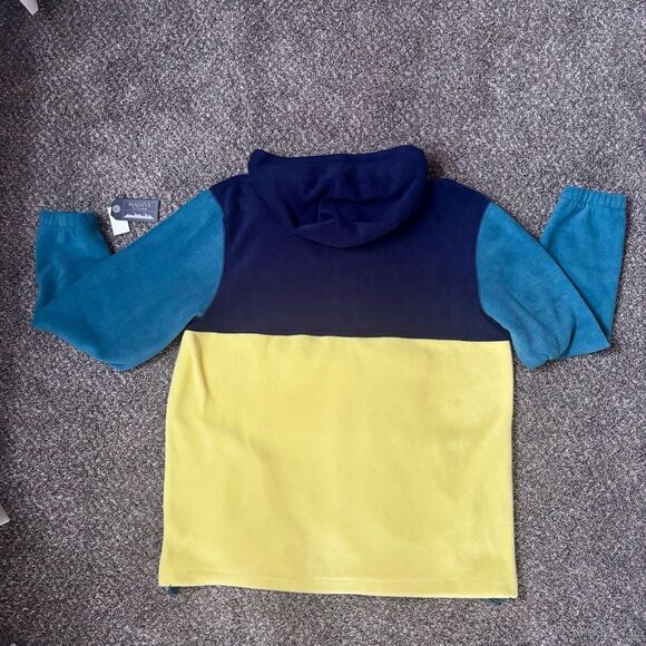 Massive outdoor blue & yellow color block 1/4 zip fleece. Size XL. NWT - Picture 6 of 7